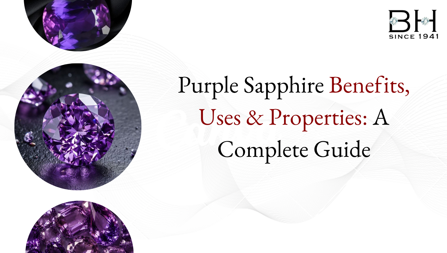 Purple Sapphire stone